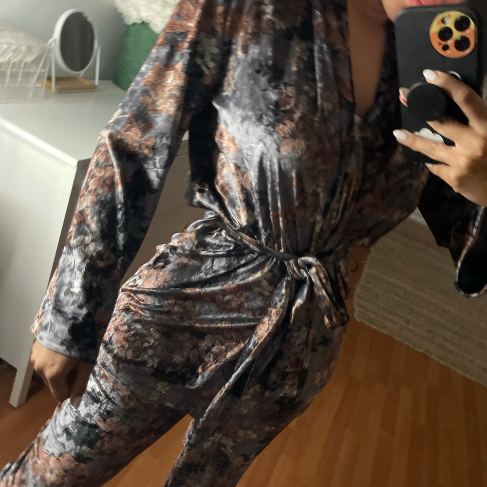 Floral set velvet